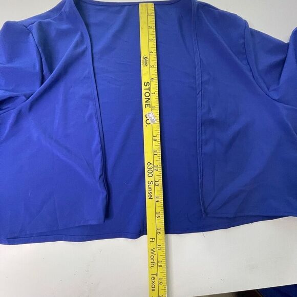 Silky Blue Two Piece‎ High Low Dress, XL - Picture 11 of 12